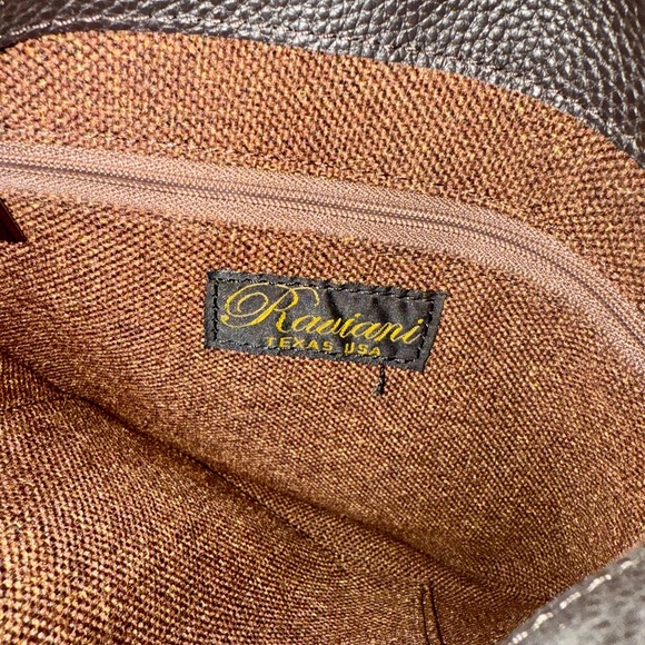 Raviani Brown Leather Crossbody Bag - Picture 3 of 7